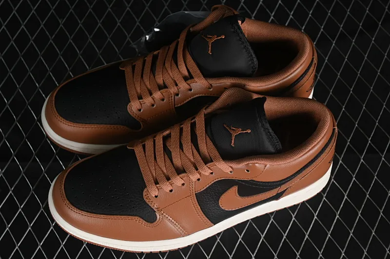 All categories Air Jordan Jordan series basketball shoes Air Jordan 1 Low Z version Air Jordan 1 Low AJ1 Joe 1 black mocha low-top cultural casual sneakers DC0774-021